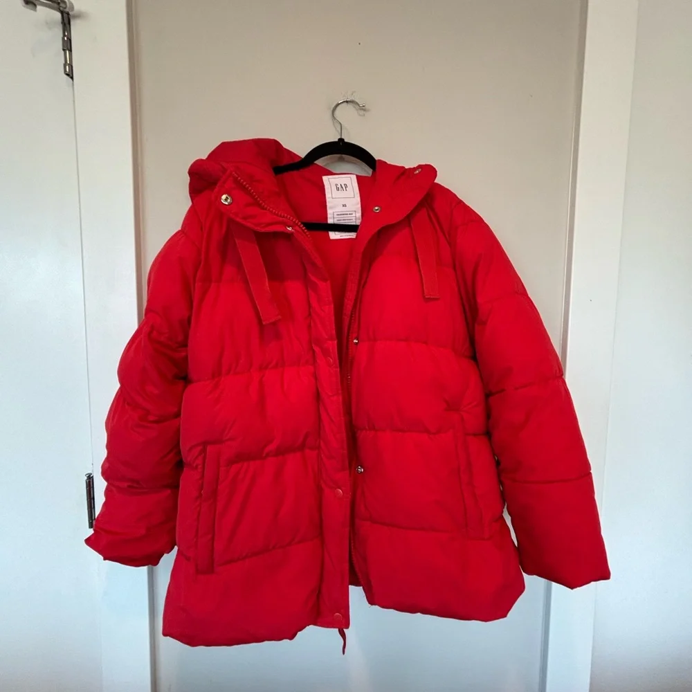 GAP Red THICK Puffer Jacket XS - Picture 1 of 5